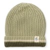 Groen gebreide muts - Knitted hat green